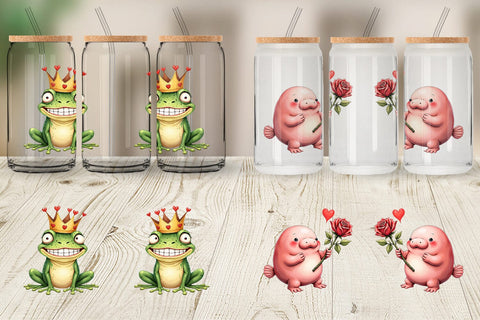 Goofy Lovebugs Glass Can Sublimation artnoy 
