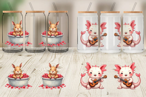 Goofy Lovebugs Glass Can Sublimation artnoy 