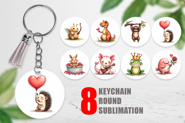 Goofy Lovebugs Keychain Sublimation artnoy 