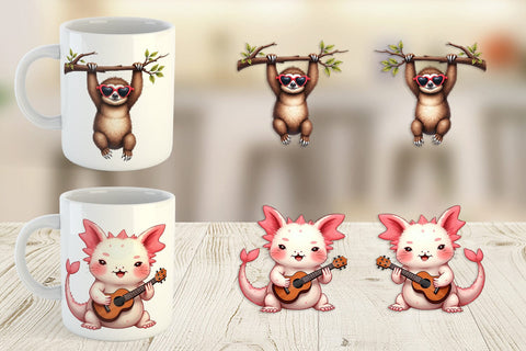 Goofy Lovebugs Mug Wrap Sublimation artnoy 