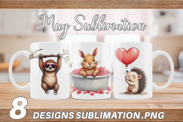 Goofy Lovebugs Mug Wrap Sublimation artnoy 