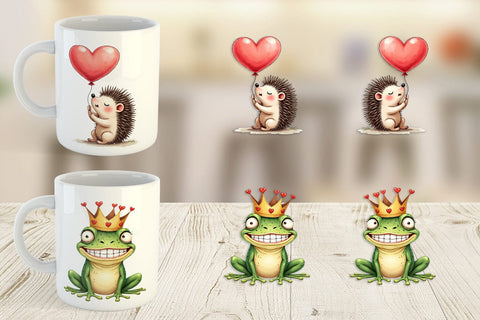 Goofy Lovebugs Mug Wrap Sublimation artnoy 