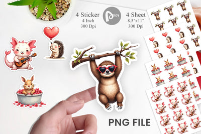 Goofy Lovebugs Sticker Sublimation artnoy 