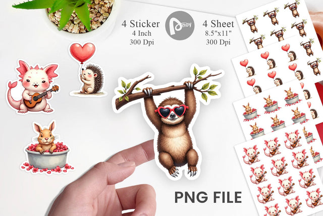 Goofy Lovebugs Sticker Sublimation artnoy 