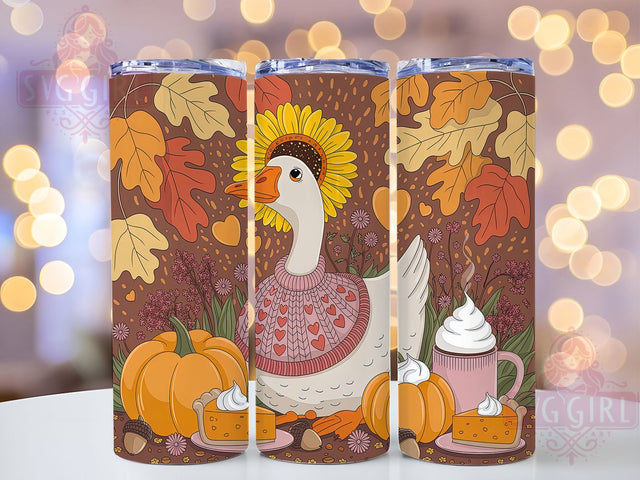 Goose Autumn Rustic Fall Tumbler, Fall Goose Wrap, 20oz Sublimation Design, Rustic Autumn Drinkware, Harvest Goose Tumbler, Seasonal Fall Wrap, Country Farmhouse Design Sublimation SvggirlplusArt 