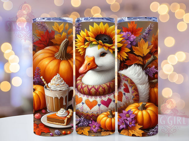 Goose Autumn Rustic Fall Tumbler, Fall Goose Wrap, 20oz Sublimation Design, Rustic Autumn Drinkware, Harvest Goose Tumbler, Seasonal Fall Wrap, Country Farmhouse Design Sublimation SvggirlplusArt 