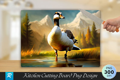 Goose Background Cutting Board Sublimation Regulrcrative 