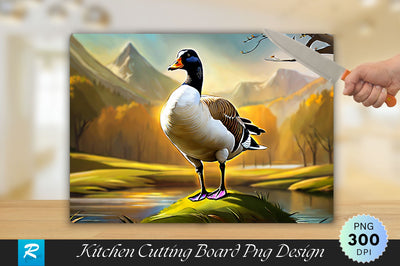 Goose Background Cutting Board Sublimation Regulrcrative 