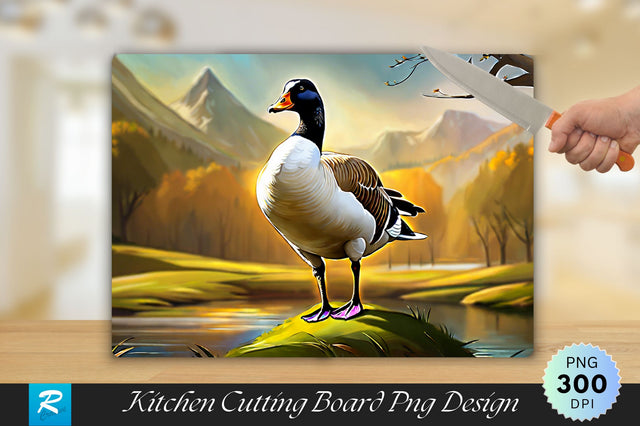 Goose Background Cutting Board Sublimation Regulrcrative 