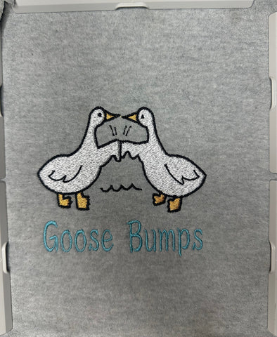Goose Bumps Embroidery Design 4 Sizes - File formats in pes,dst,jef,xxx,exp,vip,vp3, Instant Digital Download, geese, animal,farm,popular Embroidery/Applique DESIGNS AestheticdesignsE 