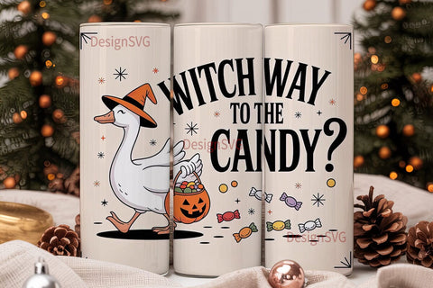 Goose Halloween Candy 20oz Tumbler Sublimation DesignSVG 