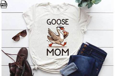 Goose Mom Mother's Day PNG Clipart Printable File Sublimation Creativedesigntee 