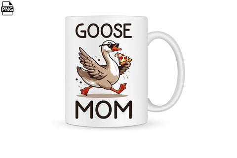 Goose Mom Mother's Day PNG Clipart Printable File Sublimation Creativedesigntee 