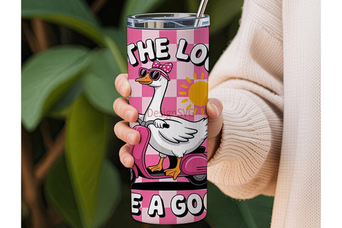 Goose on the Loose 20oz Tumbler Wrap Sublimation DesignSVG 
