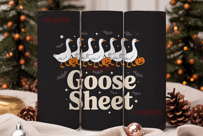 Goose Sheet Halloween 20oz Tumbler Wrap Sublimation DesignSVG 