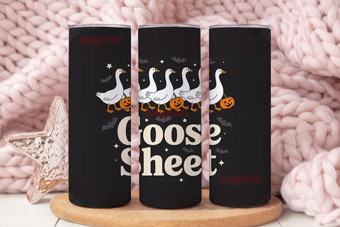 Goose Sheet Halloween 20oz Tumbler Wrap Sublimation DesignSVG 