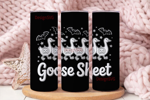 Goose Sheet Halloween 20oz Tumbler Wrap Sublimation DesignSVG 