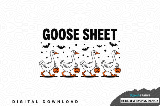 Goose sheet halloween sublimation design Sublimation Regulrcrative 
