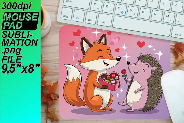 Gorgeous mouse pad PNG files, perfect for customization! , Valentines Sublimation HoodArtCraft 
