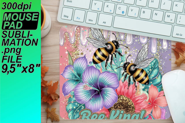 Gorgeous mouse pad PNGs, elevate your crafting experience! , Bee Sublimation HoodArtCraft 