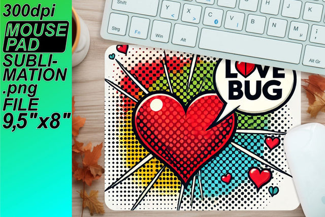 Gorgeous mouse pad PNGs, ideal for crafting projects! , 3D Heart Sublimation HoodArtCraft 