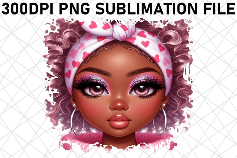 Gorgeous PNG artwork, designed for flawless prints! , Love Girl Sublimation afrosvg 