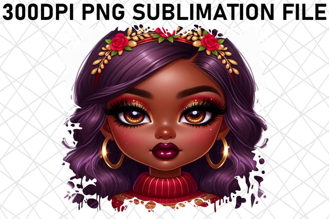 Gorgeous PNG artwork, elevate your creative projects! , Love Girl Sublimation afrosvg 