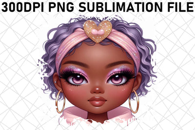 Gorgeous PNG artwork for T-shirt prints, make a statement! , Love Girl Sublimation afrosvg 