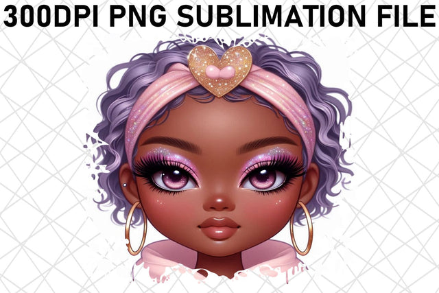 Gorgeous PNG artwork for T-shirt prints, make a statement! , Love Girl Sublimation afrosvg 