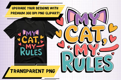 Gorgeous PNG artwork, ideal for sublimation , Cat Quote Sublimation HoodArtCraft 