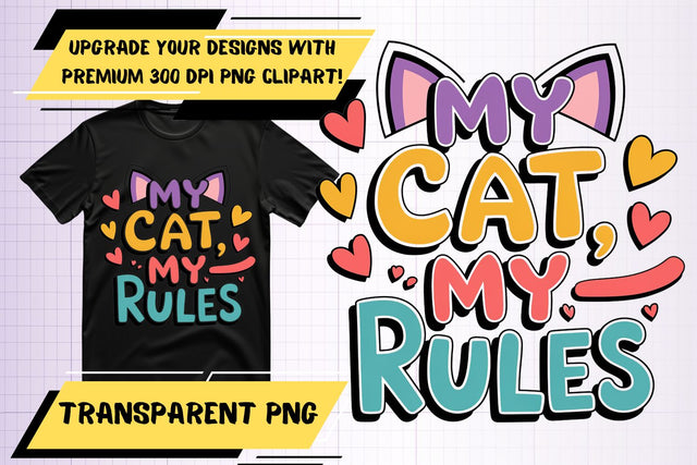 Gorgeous PNG artwork, ideal for sublimation , Cat Quote Sublimation HoodArtCraft 