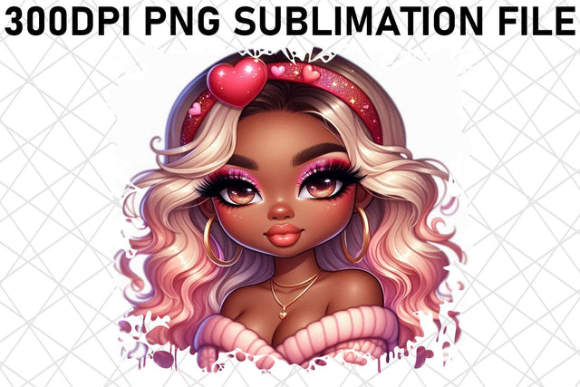 Gorgeous PNG artwork, perfect for sublimation! , Love Girl Sublimation afrosvg 