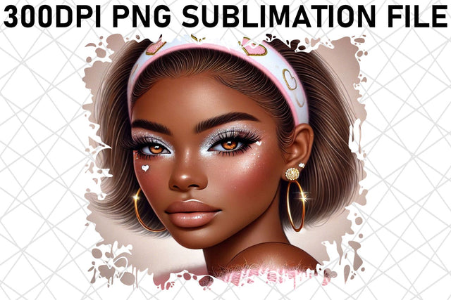 Gorgeous PNG designs for hats, make a fashion statement! , Love Girl Sublimation afrosvg 