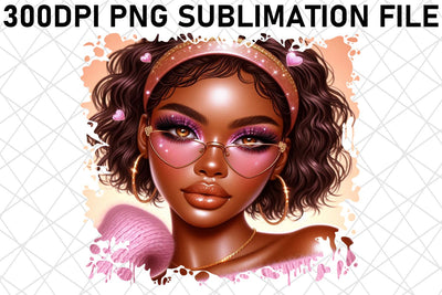 Gorgeous PNG files for hand towels, stylish kitchens! , Love Girl Sublimation afrosvg 