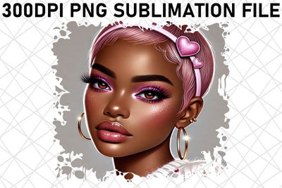 Gorgeous PNG images for oven mitts, elevate cooking! , Love Girl Sublimation afrosvg 