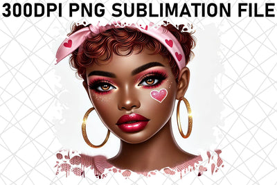 Gorgeous PNG templates, ideal for sublimation projects! , Love Girl Sublimation afrosvg 