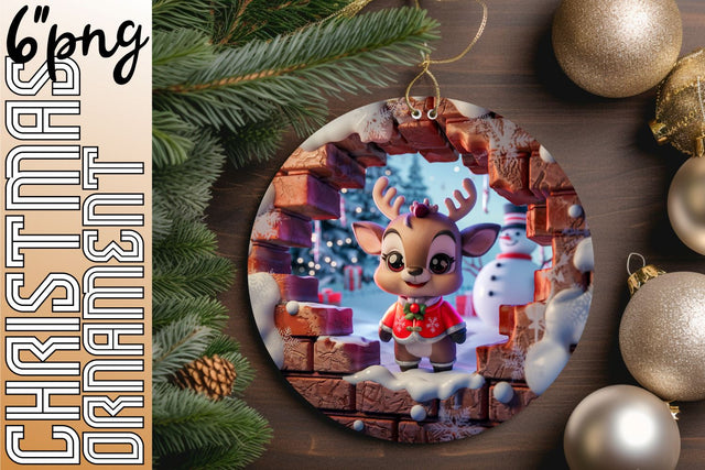 Gorgeous round designs for delightful keychains, craft with enthusiasm., Xmas Sublimation HoodArtCraft 