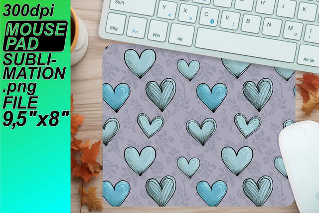 Gorgeous sublimation mat, ideal for personalized gifts! , Heart Sublimation HoodArtCraft 