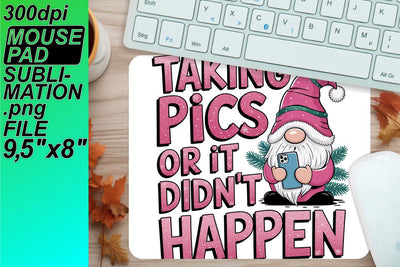 Gorgeous sublimation mouse desk templates, elevate decor! , Gnomes Sublimation HoodArtCraft 