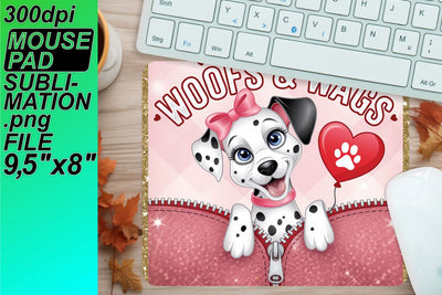 Gorgeous sublimation-ready mouse mats, transform your setup! , Valentines Sublimation HoodArtCraft 