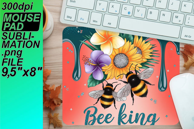 Gorgeous sublimation-ready mouse pads, elevate your space! , Bee Sublimation HoodArtCraft 