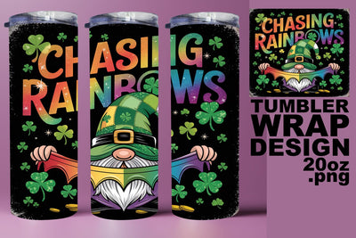 Gorgeous tumbler design, perfect for personalized gifts! , St Patrick Sublimation HoodArtCraft 