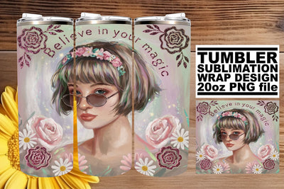 Gorgeous tumbler wrap, designed for vibrant prints! , Woman Sublimation afrosvg 