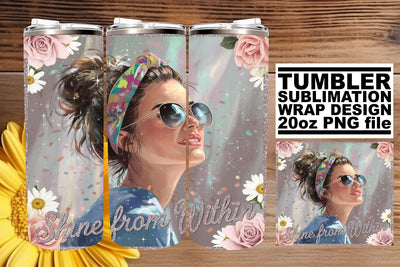 Gorgeous tumbler wrap, elevate your sublimation skills! , Woman Sublimation afrosvg 