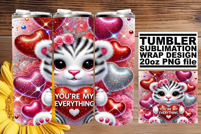 Gorgeous tumbler wrap, perfect for unique projects! , Valentines Sublimation afrosvg 