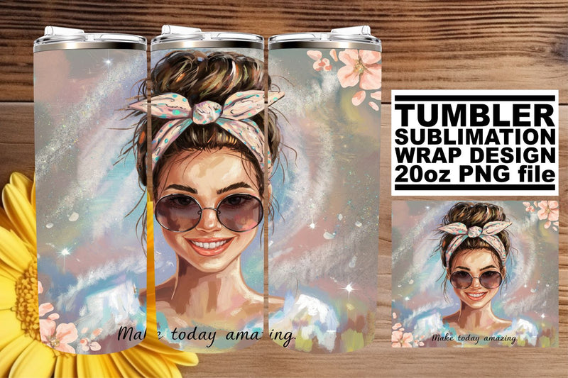 Gorgeous wrap, perfect for enhancing your drinkware! , Woman Sublimation afrosvg 