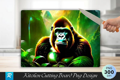Gorilla Background Cutting Board Sublimation Regulrcrative 
