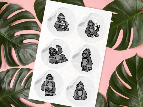 Gorillas SVG Design Set SVG HalieKStudio 