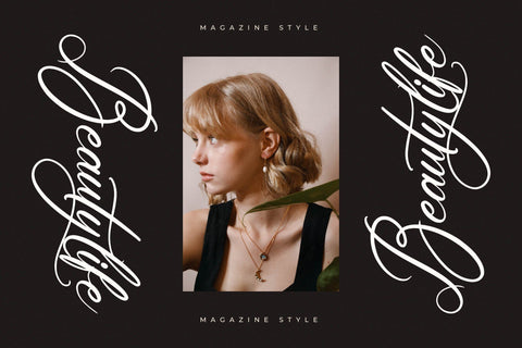 Gorkanyde Benethong - Modern Calligraphy Script Font Letterena Studios 