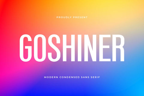 Goshiner - Modern Sans Serif Font Font studioalmeera 